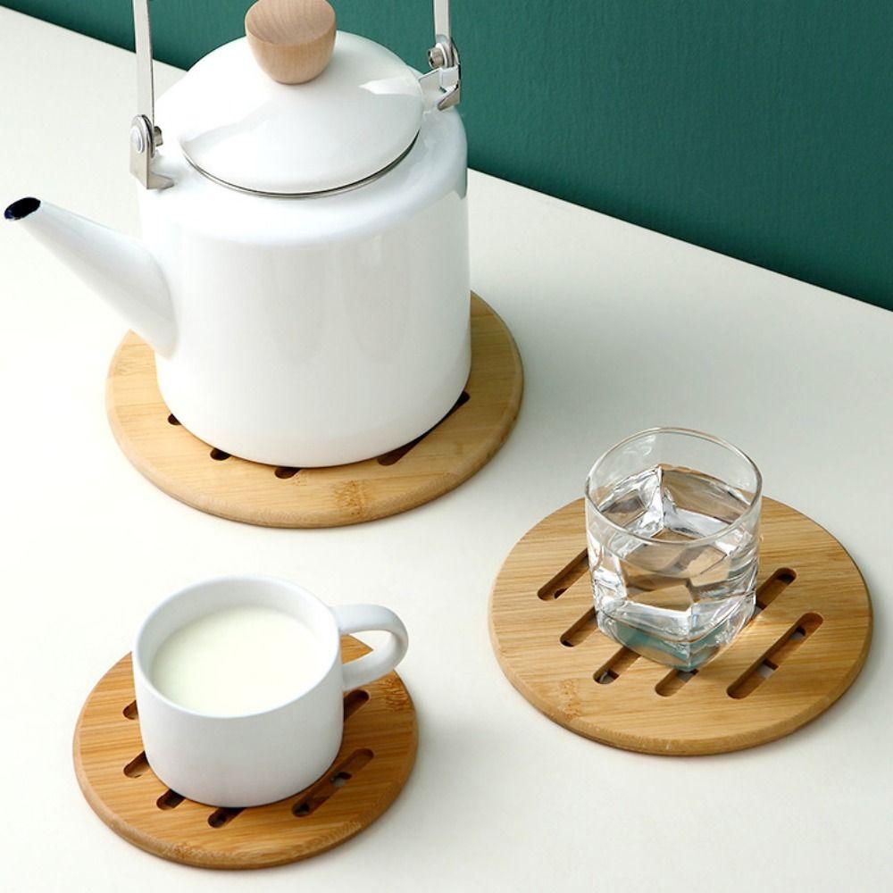 2Pcs Anti Scald Heat Resistant Holder Square/Round Drink Insulation Pad  Housewarming Gift