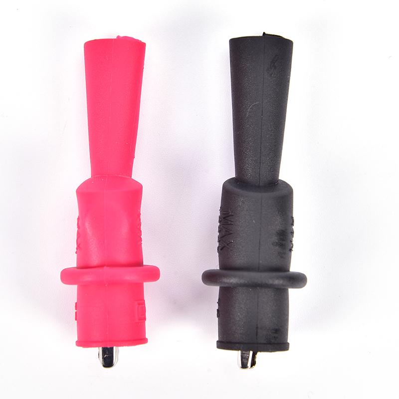 1 Pair Alligator Crocodile Test Clip Clamp For Fluke Multimeter Tester Probe
