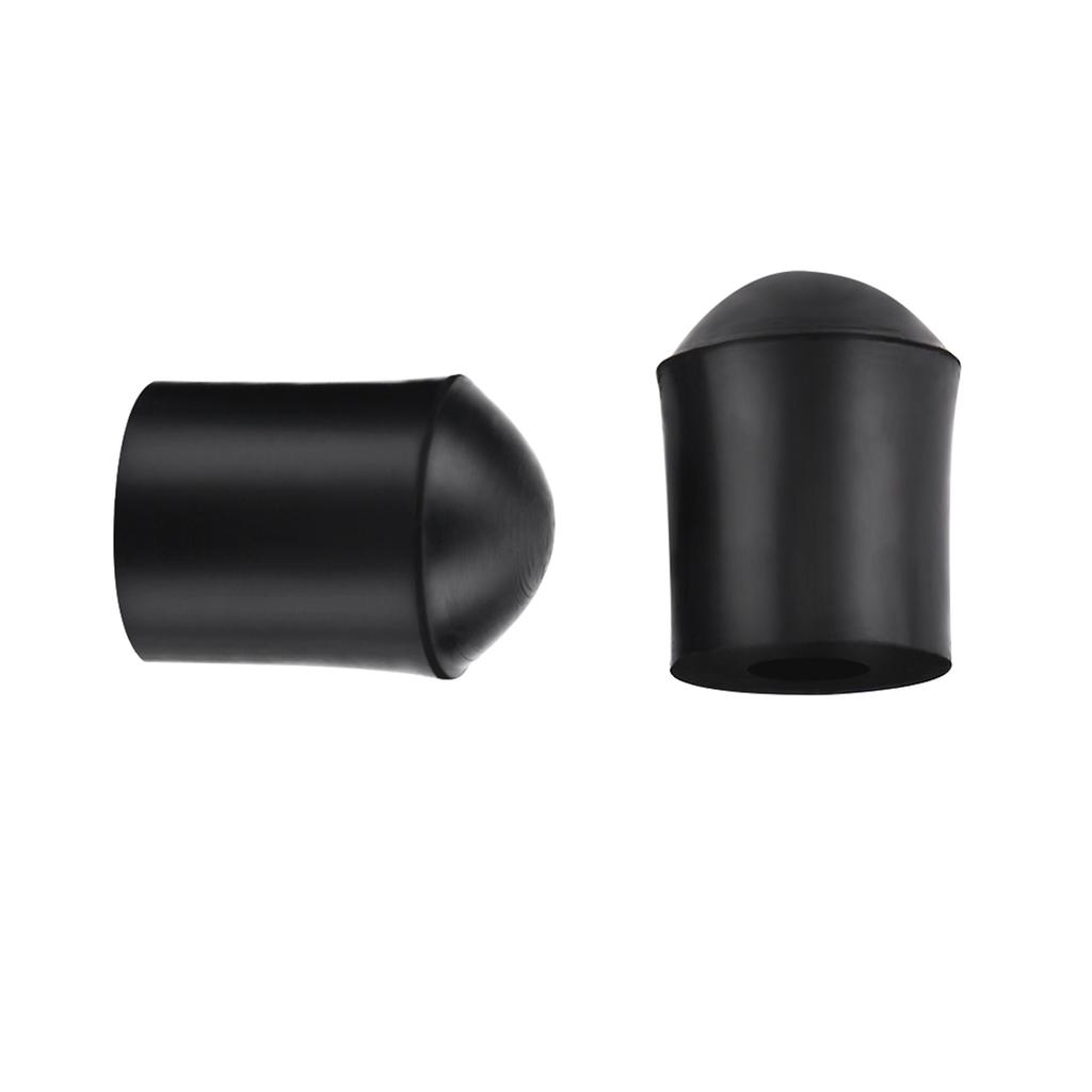2pcs Double Bass Endpin Rubber Tip Stopper Black Protector End Cap Accessory