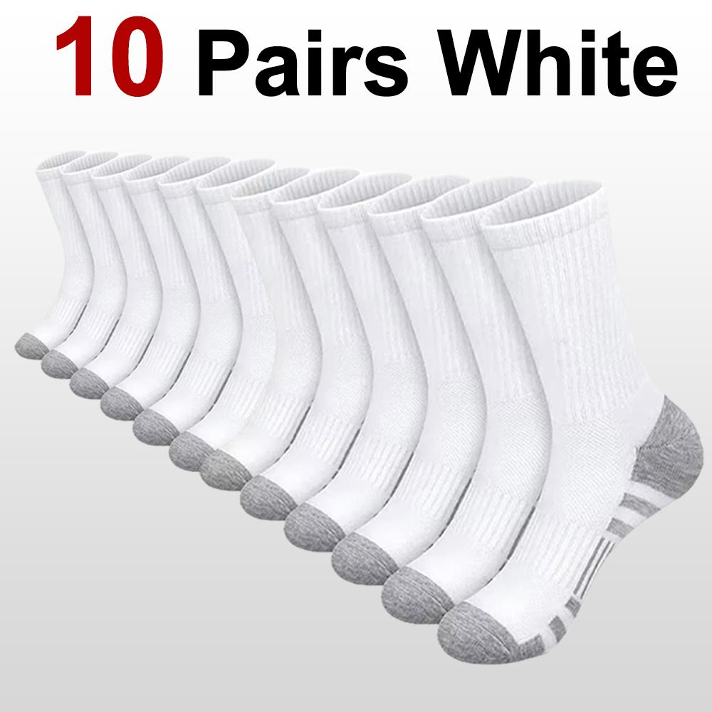 

10/20/30 Pairs Men Outdoor Sports Socks Anti Odor Sweat Absorbing Breathable Comfortable Basketball Cycling Running Casual Socks One Size