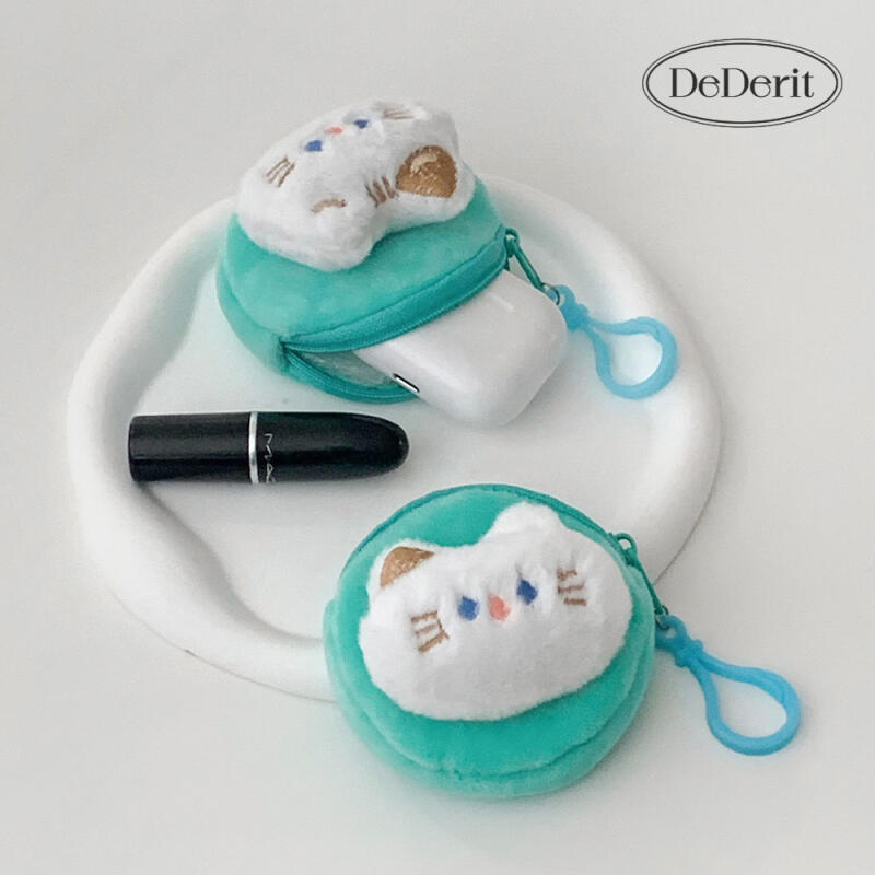 Cute Cat Doll Mint Coin Purse Pouch Keychain