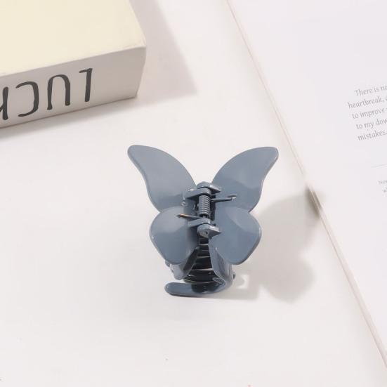2Pcs Butterfly Hairpins Hair Accessories 2.64" Claw Clips for Women,Glossy Hair Clips for Thick or Thin Hair, Cute Girls' Hair Clips