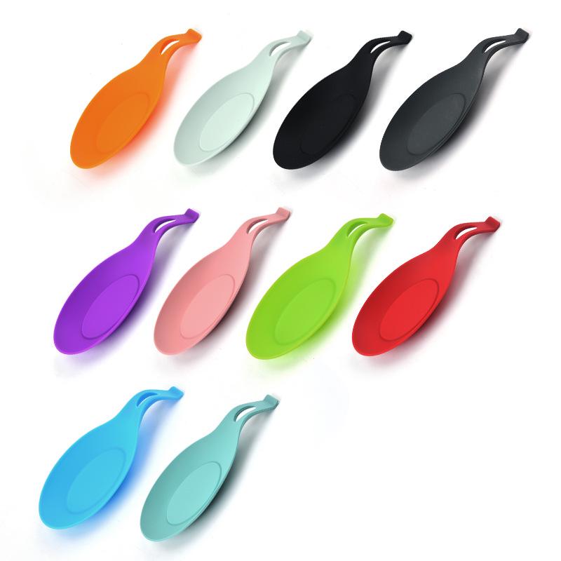Silicone Spoon Rest and Holder - Kitchenware Seasoning Dish and Pad