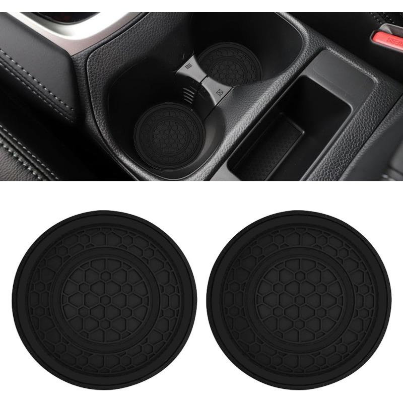 Bilmugghållare Underlägg, Halkfritt och Dammtätt Bilunderlägg, Konsol Mugghållare Insatsunderlägg, Bilisoleringsmatta, Universella Interiörtillbehör
