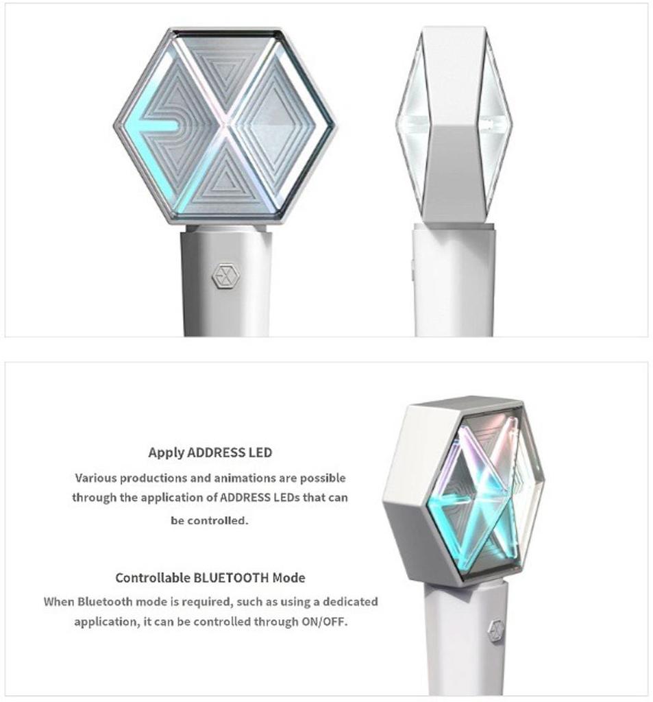 EXO Oficiální Fanlight Ver 3.0 KPOP Lightstick Koncert Bluetooth LED