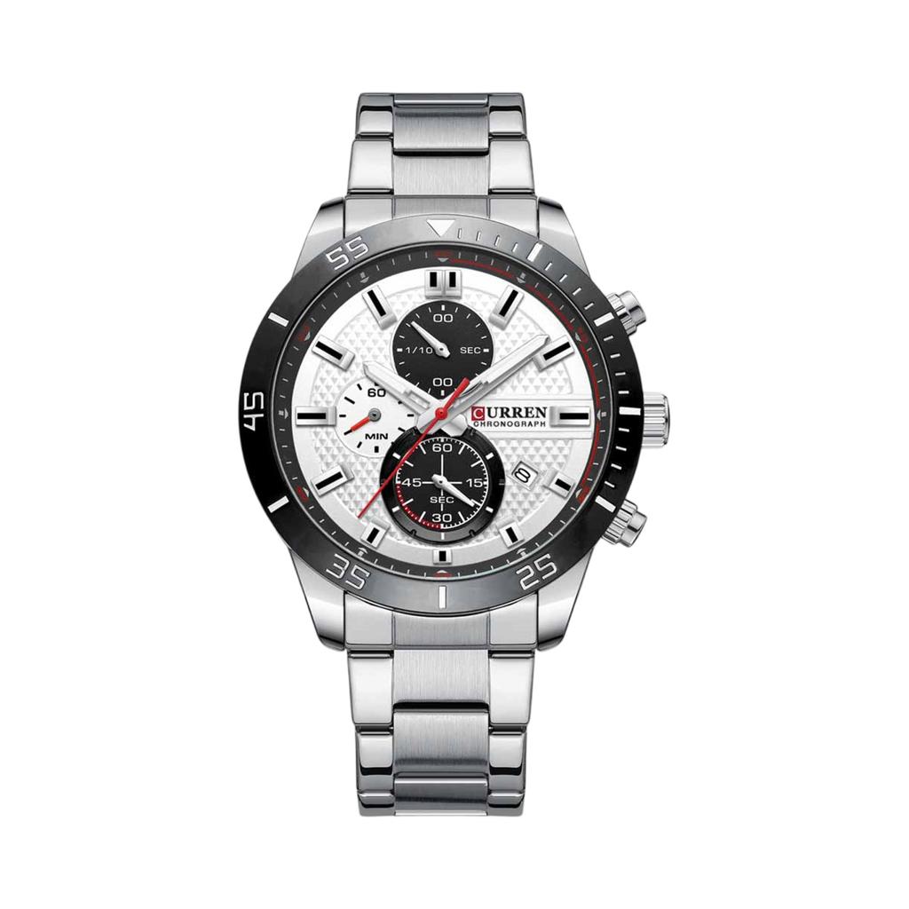 Vanntett lysende løpevekkerklokke for menn