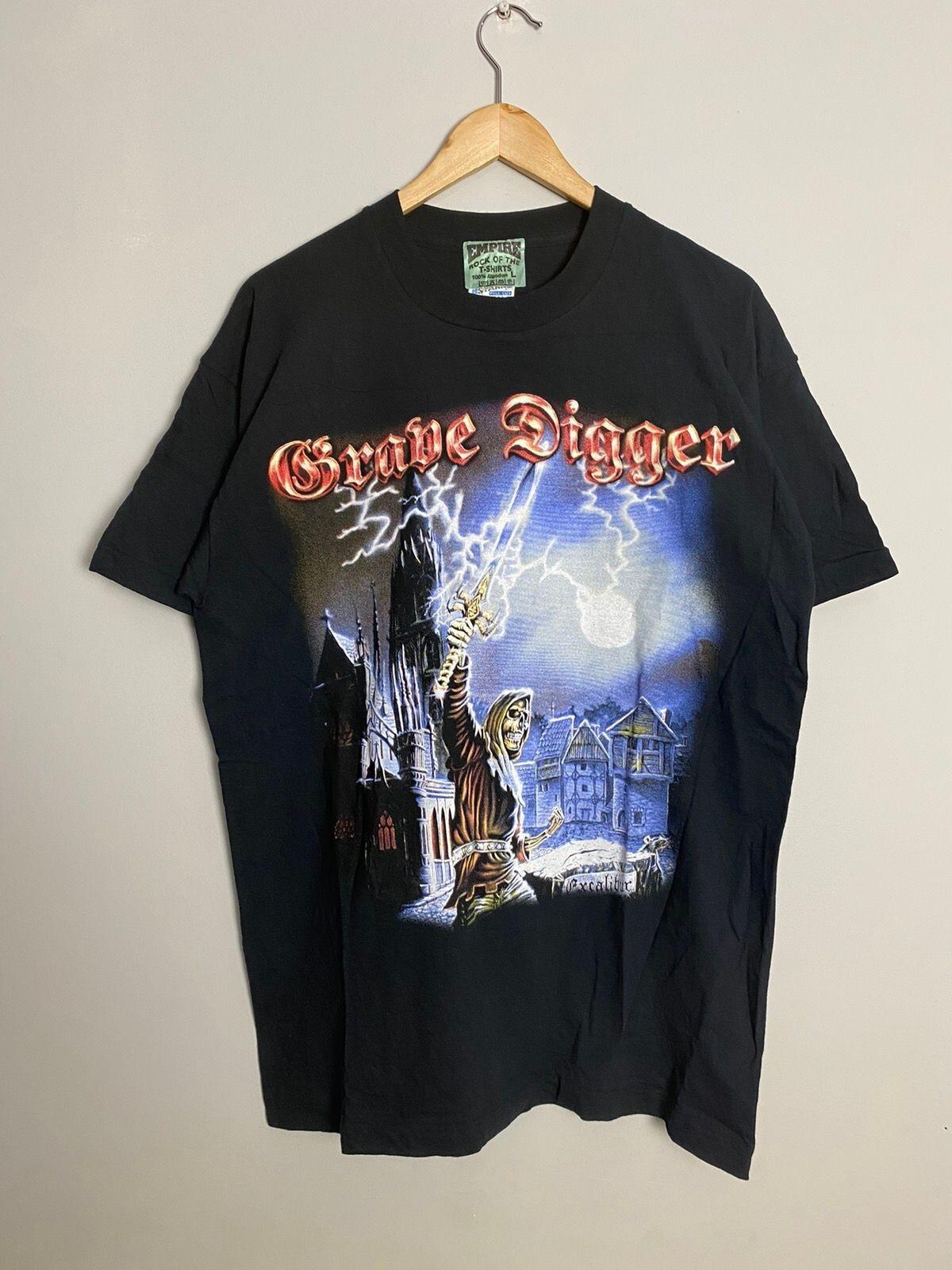 Rare 1999 Grave Digger Vintage Heavy Metal Band Tee Unisex T-Shirt XXXL