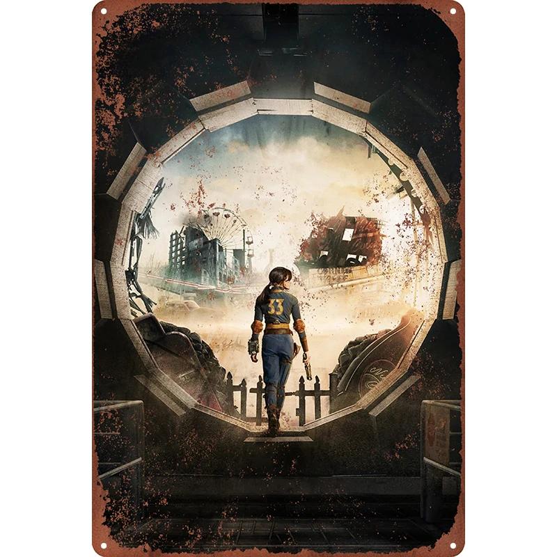 1 Stück Metall-Wandkunst, Vintage-Blechschilder, Dekorationsschilder im Retro-Stil für Spielzimmer, Zuhause, Bar, Poster, Männerhöhle, 7,8 x 11,8 Zoll