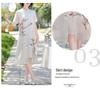 Chinesischer Stil Chiffon Qipao Kleid: Sommer-Zweiteiler-Look für Frauen mittleren Alters & ältere Frauen