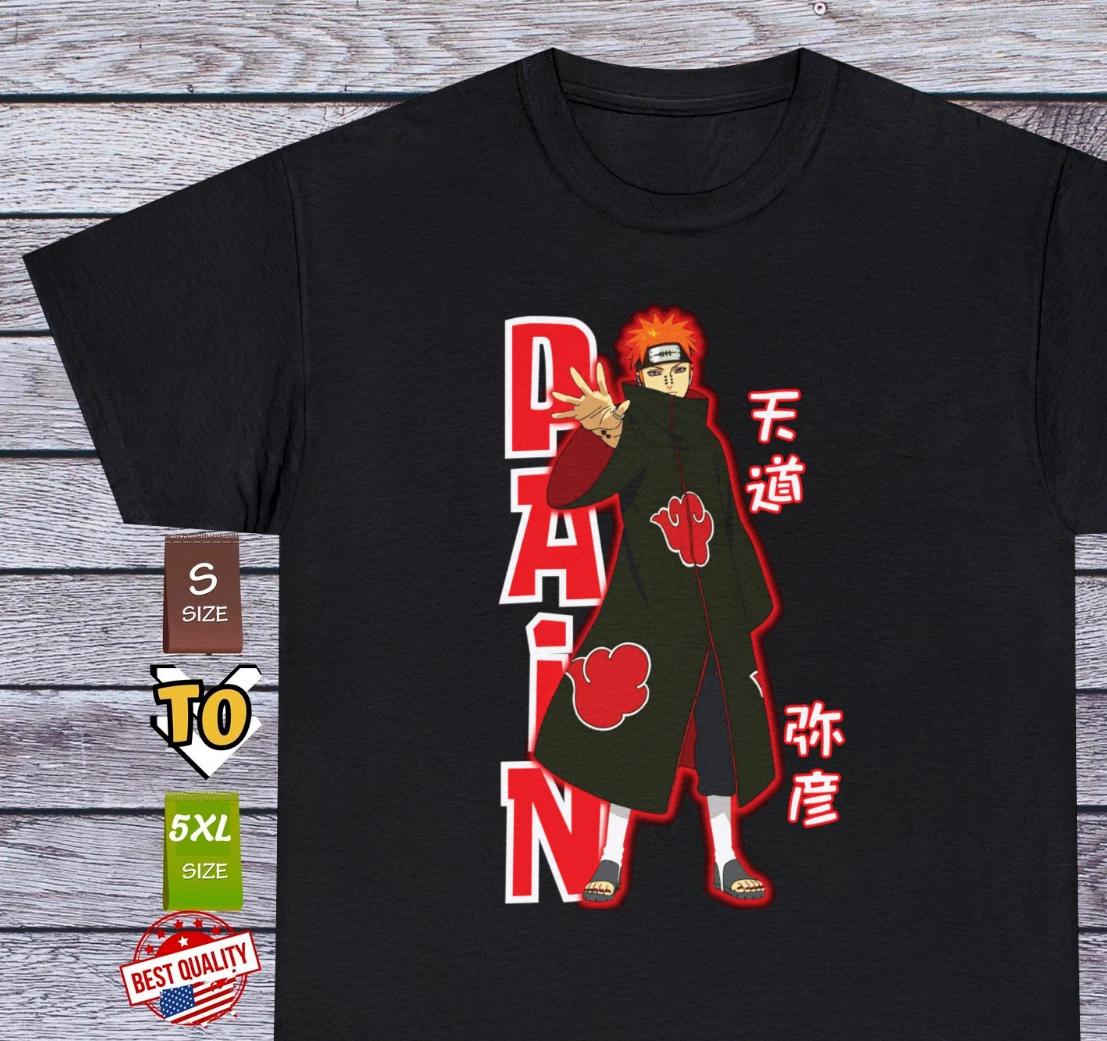 

Yahiko Pain T Shirt Anime Clothing Manga Naruto Shippuden Cosplay Japanese Tee XL
