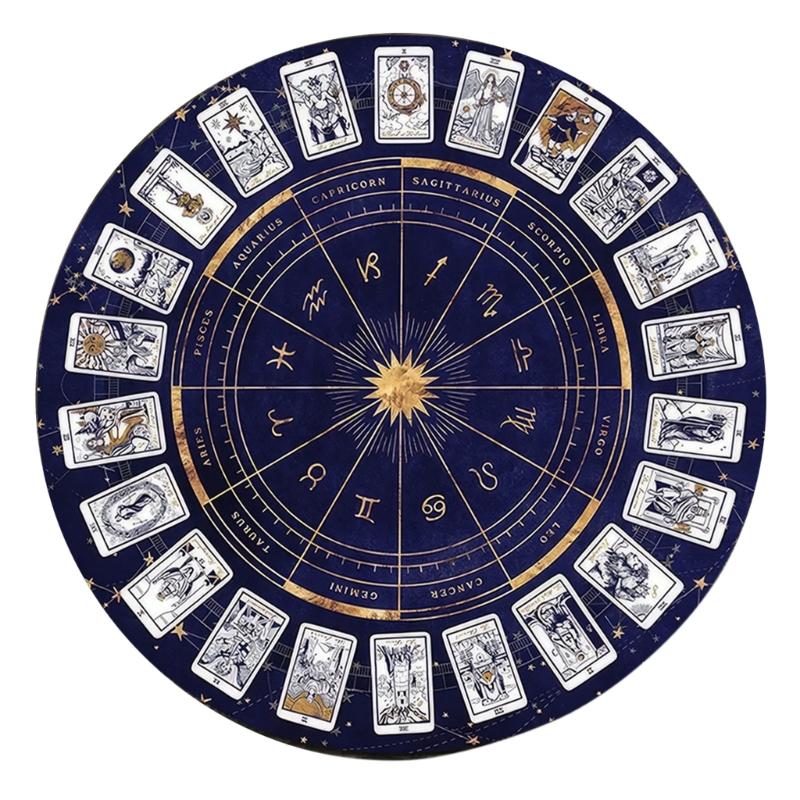 Pendel Divinations Matte Mauspad Tarotkarten Gummi Tischdecke Schreibtischdekoration Tarots Kartenmatte für Party Brettspiel