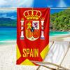 Spain's Royal Emblem Printed Beach Towel, Super Soft Microfiber, Perfect Gift Birthday, for Pool, Beach, Travel, for Family and Friends