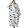 Wearable Blanket Hoodie for Adults Oversized Womens Blanket Hoodie Extra Long Blanket Hoodie with Big Pockets