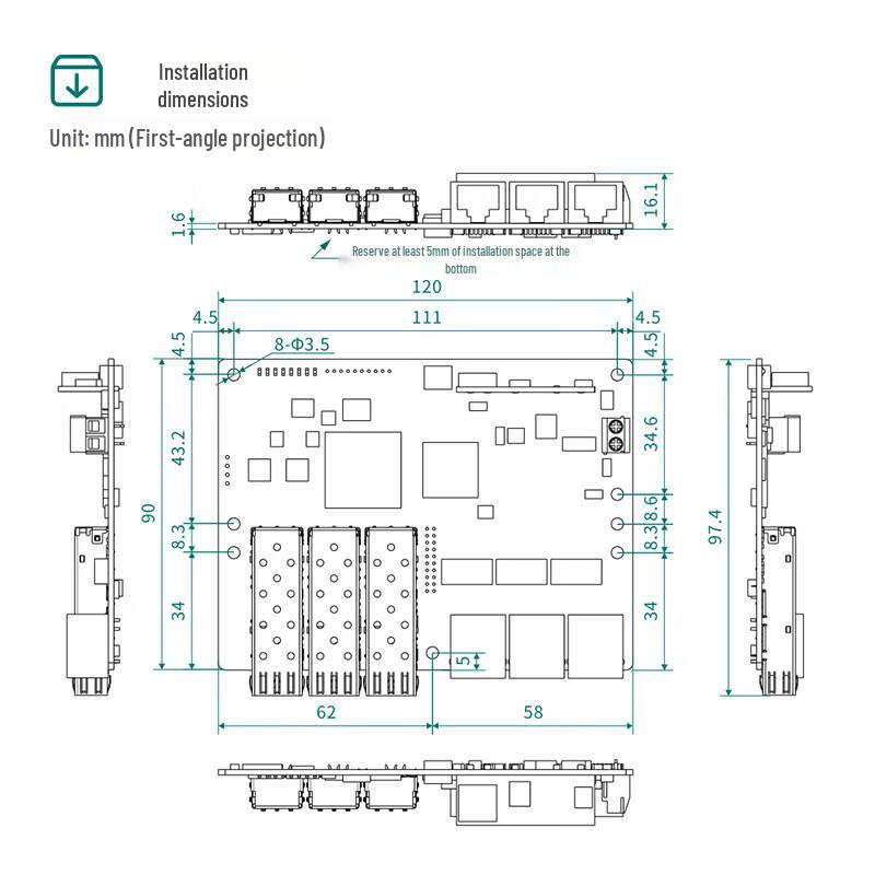 Maiwei 12-Port Gigabit Managed Industrial Ethernet Switch
