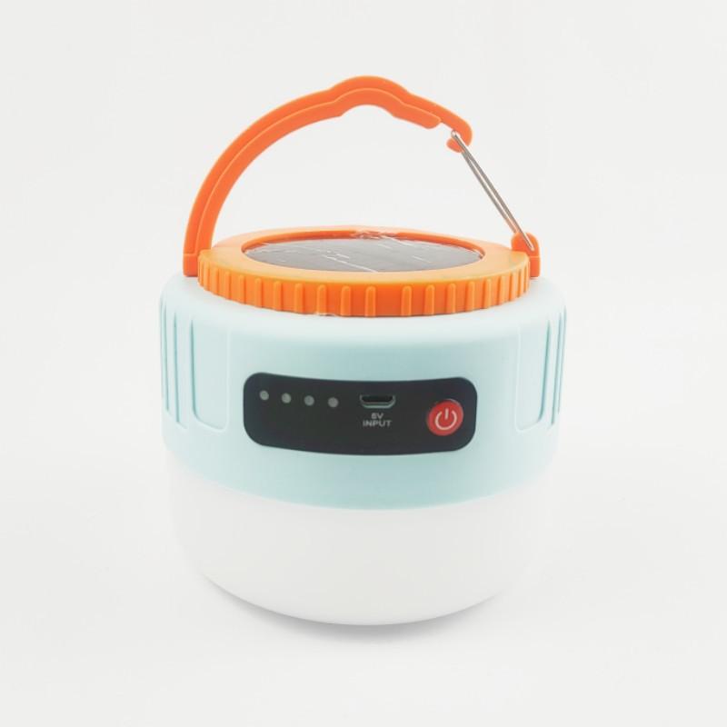 Outdoor Solar Camping Light High Power Work Light LED Flashlight Emergency Power Bank Tent Hanging Lamp Lantern Rechargeable