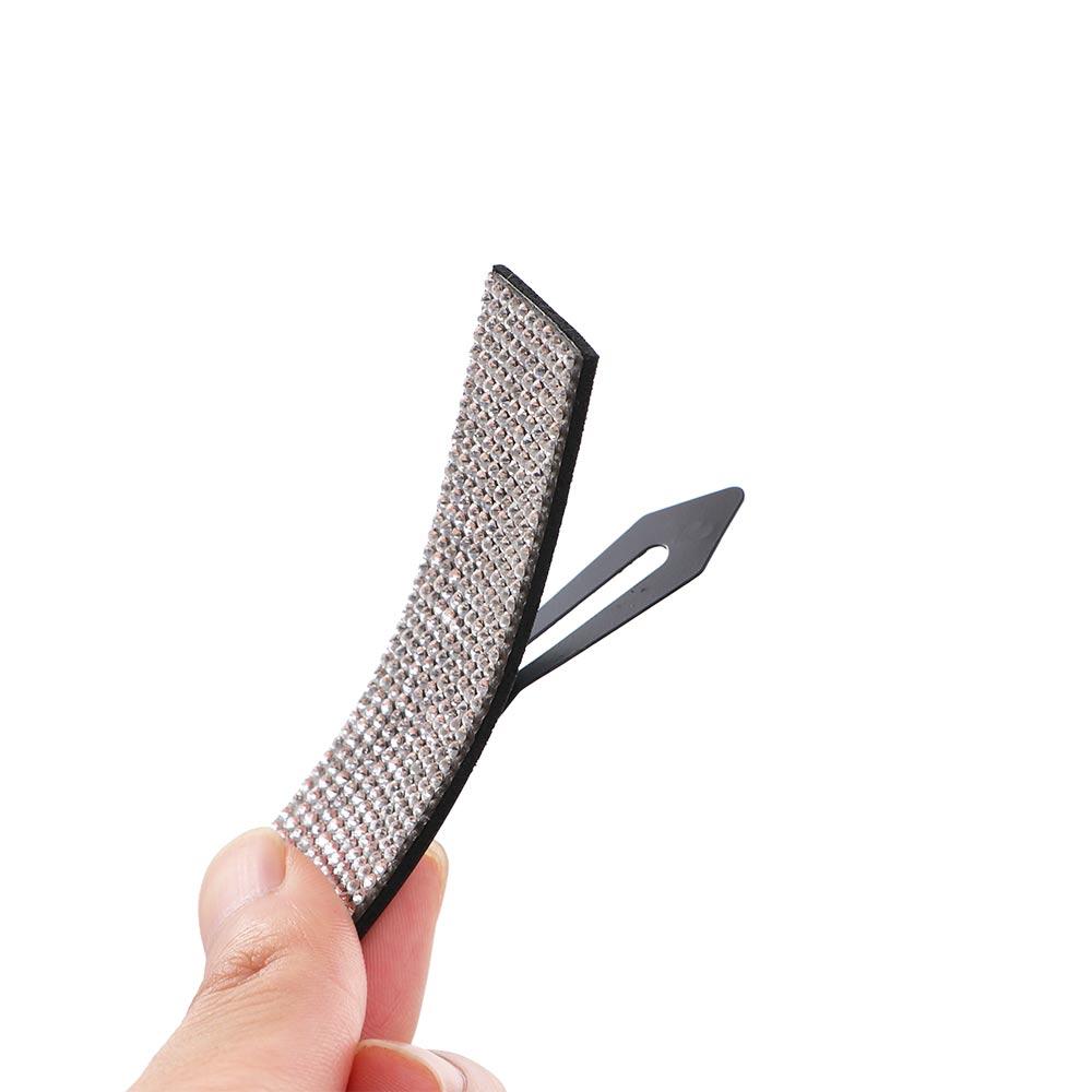 Pinces Latérales Rectangulaires Strass Barrettes Épingles à Cheveux en Cristal Femmes Pinces à Cheveux Barrettes Style Coréen