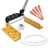 MAZEL Ferramenta de Trajetória para Treino de Alinhamento e Putt de Golfe putt preciso e consistente com Conjunto de Prática de Putt Adequado com Putt e Tee para