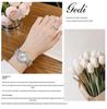 Gedi Women's Luxury Silver Quartz Watch - Waterproof, Versatile, and Elegant for Banquets and Daily Wear.