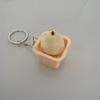 Fidget Toy Keychain 1Pcs 3D Vegetable Fruit Design Non-Lighted Soft Stress Reliever for Outdoor Travel Backpack Accessory