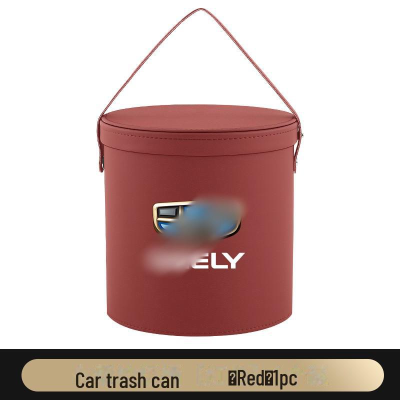 Geely Car Leather Trash Can: Compatible with Binrui, Dihao S, Xingrui, Borui, Binyue, Xingyue L, and Jiaji Models
