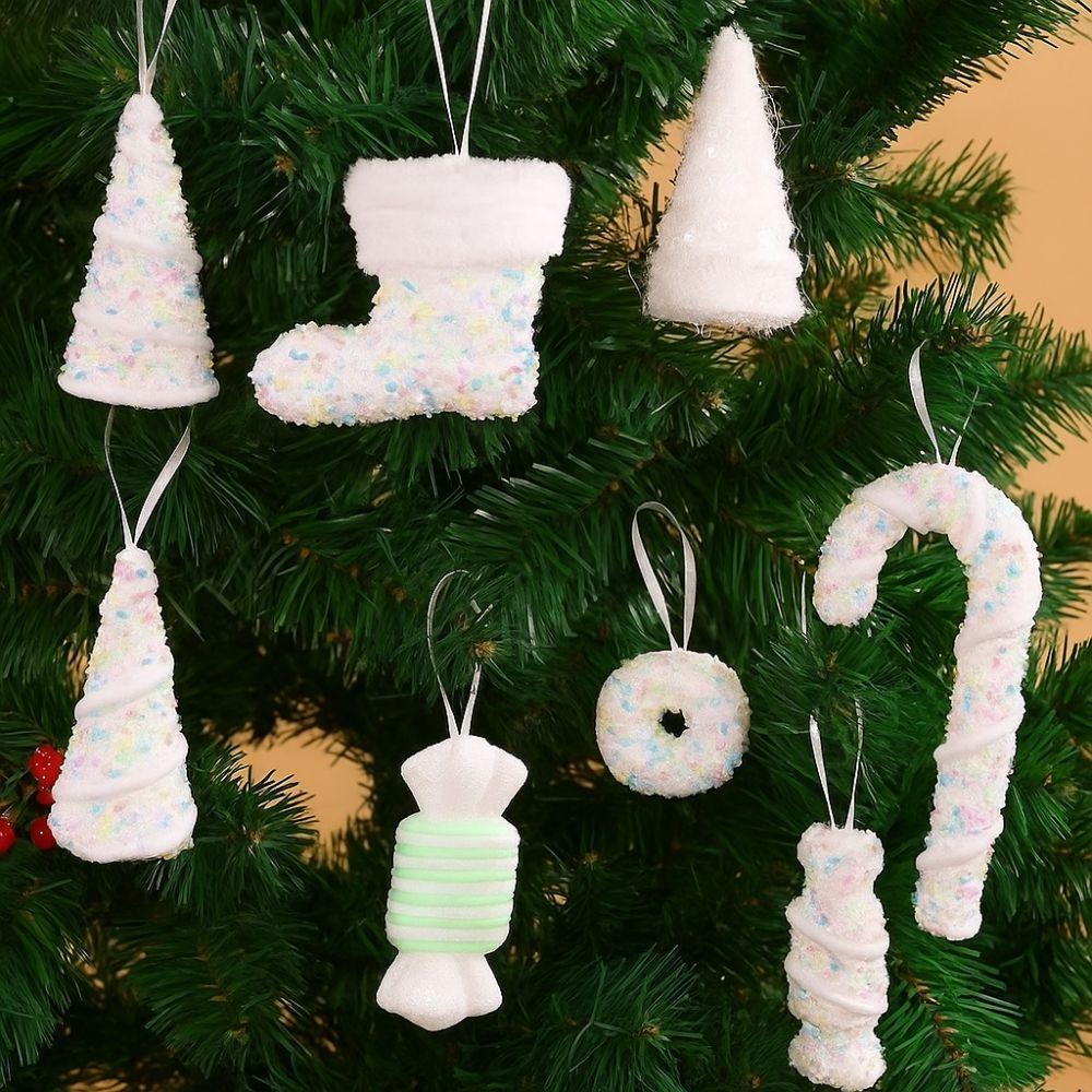 Foam Xmas Tree Decor DIY Candy Cane Ornament Creative Ice Cream Pendant  New Year