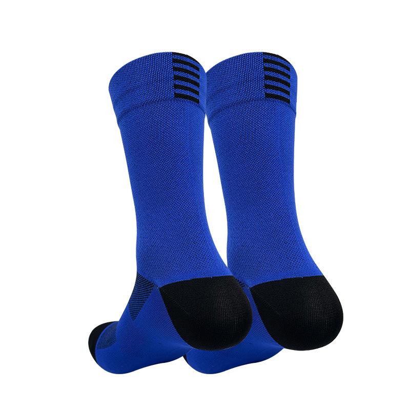 Chaussettes de Sport Hautes pour Genoux Séchage Rapide Durables Confortables Chaussettes pour Vélo Course à Pied Professionnelles Respirantes Chaussettes d'Extérieur pour Vélo