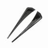 Auto Exterior Side Fender Air Flow Vent Trim Glossy Carbon Fiber Pattern For 10th Gen Civic Sport Modification Styling