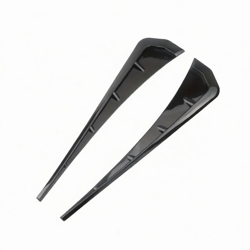 Auto Exterior Side Fender Air Flow Vent Trim Glossy Carbon Fiber Pattern For 10th Gen Civic Sport Modification Styling