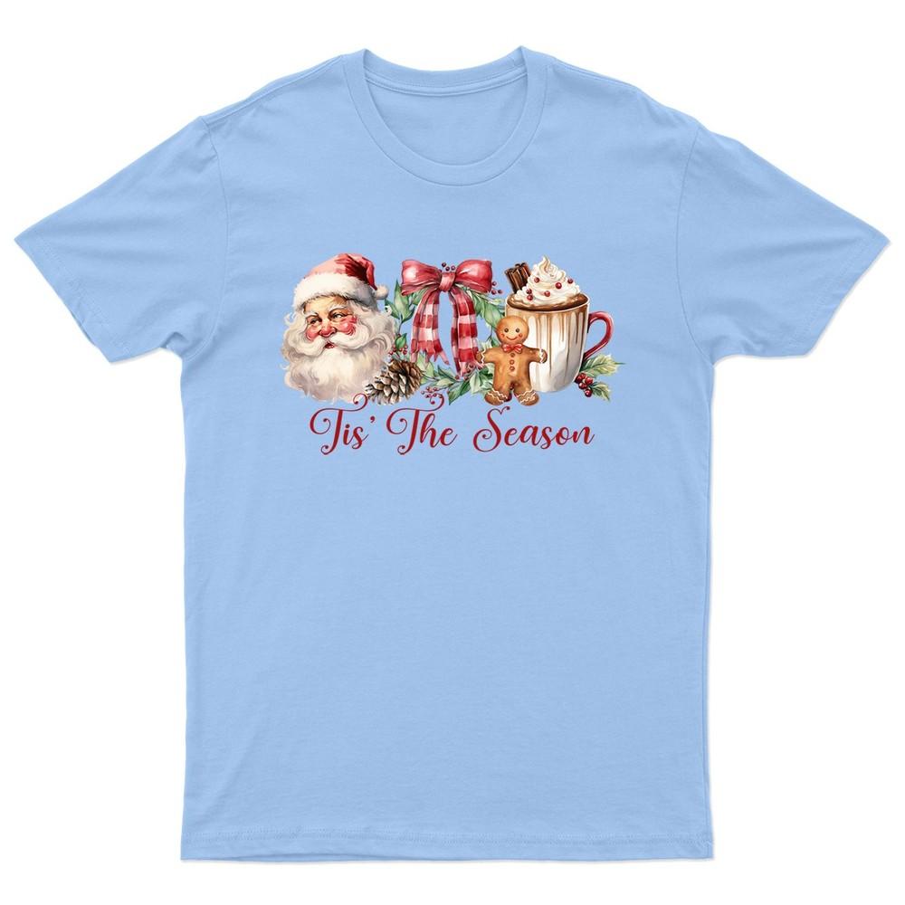 Tis The Season Christmas TShirt Unisex Gift Retro Seasonal Funny Xmas Santa i S