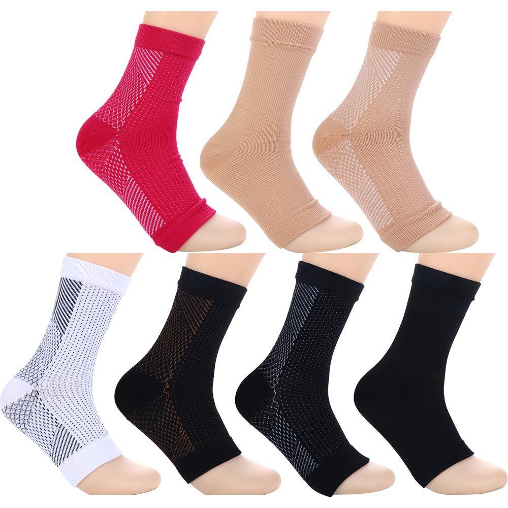 Ankle Recovery Socks Protect Arthritis Heel Open Toe Protective Socks Elastic Bandage Sleeve Foot Sleeves Tight Casual Socks