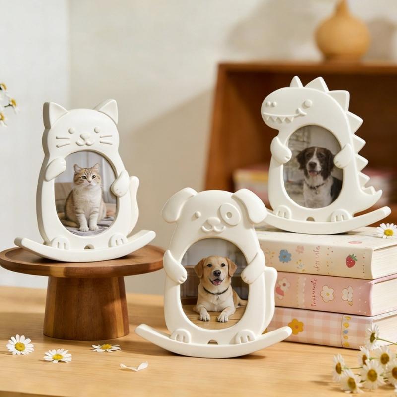 Flexible Silicone Craft Mold for Picture Frames With Rocking Base Desktop Ornament Mould Jewelry Tool