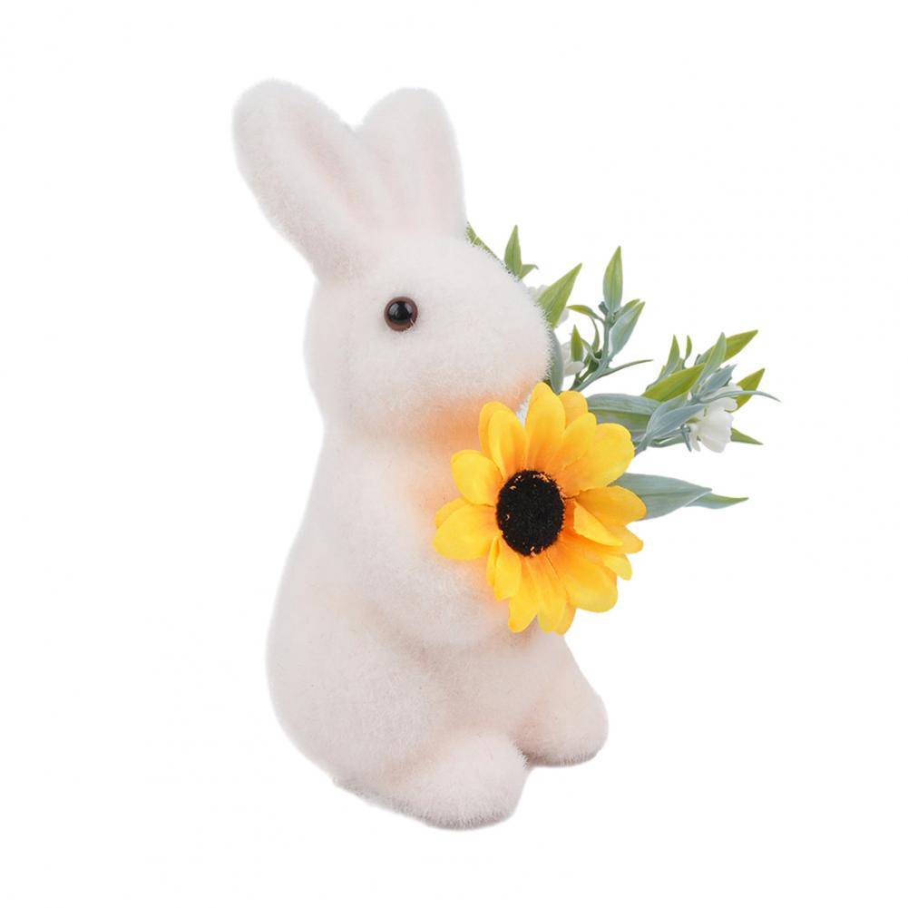 

Moss Covered Rabbit Statue Easter Egg Hunt Guide Bunny Ornament Easter Decoration with Artificial Moss Resin Core Centerpiece S светло-розовый
