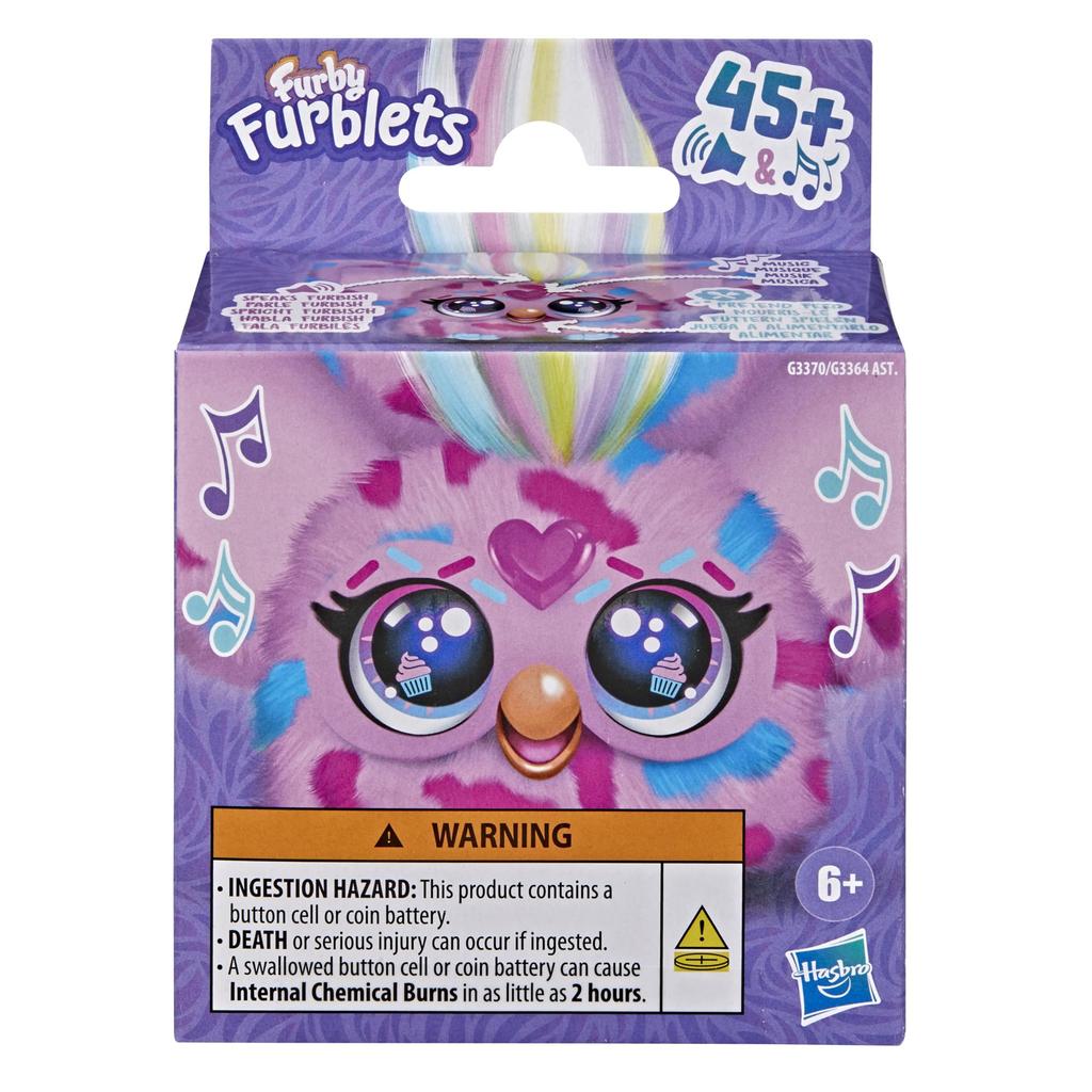 Hasbro Furby Furblets Mini Electronic Plush Toy Pink Cake Age G3370 Cake-Ee 6+