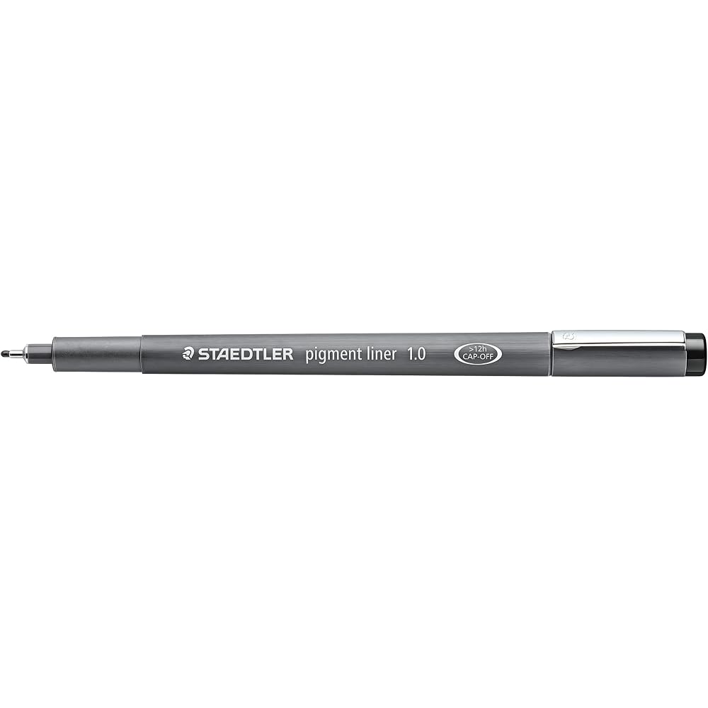 Caneta à Base de Água Staedtler Pigment Liner Preto 1.0mm 10 Peças 308 10-9
