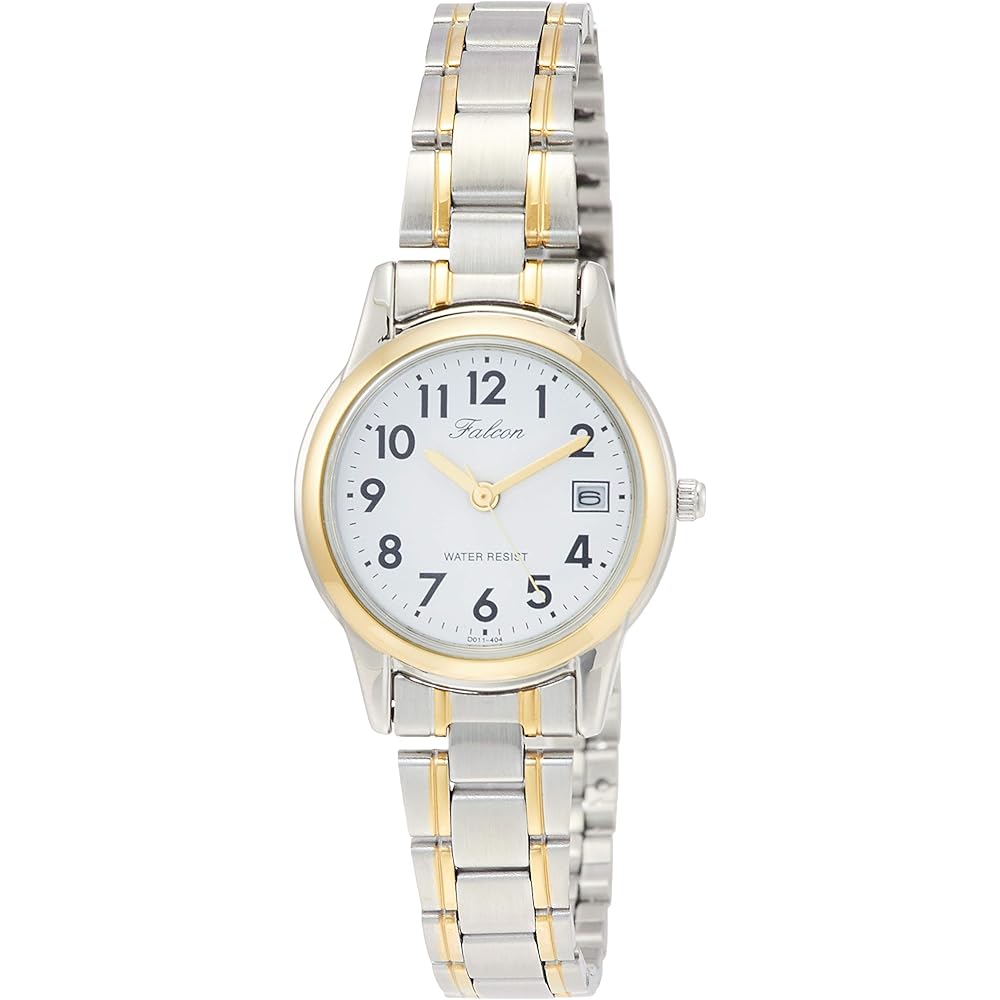 

Citizen Q&Q Analog Waterproof Watch Date Metal Band D011-404 Women s White
