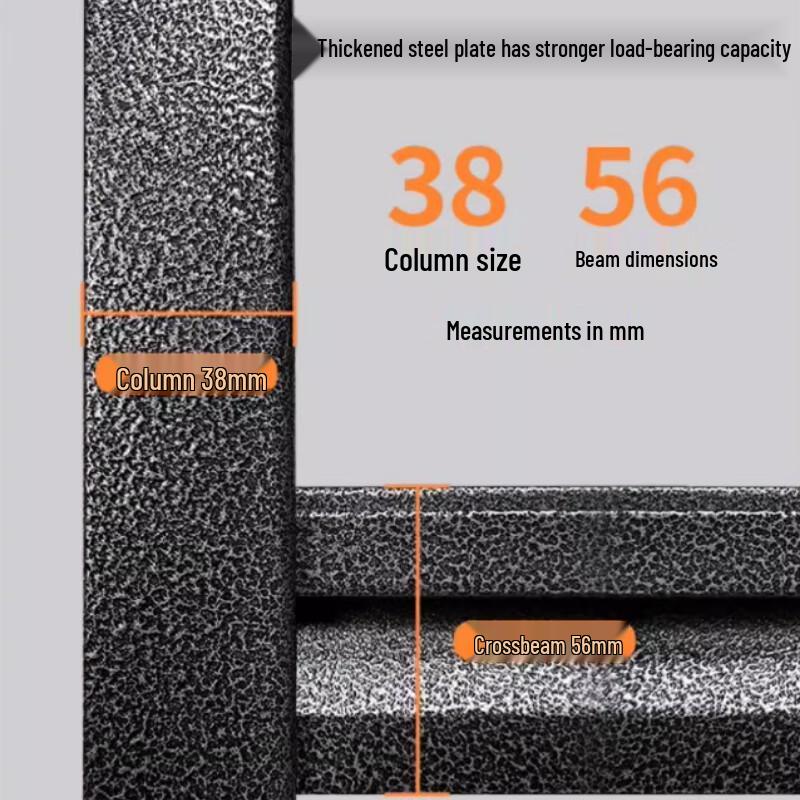 4-stufiges Küchenregal aus Kohlenstoffstahl