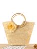 Handmade Wheat Straw Rattan Handle Bag - Versatile, Fashionable Women's Beach Tote