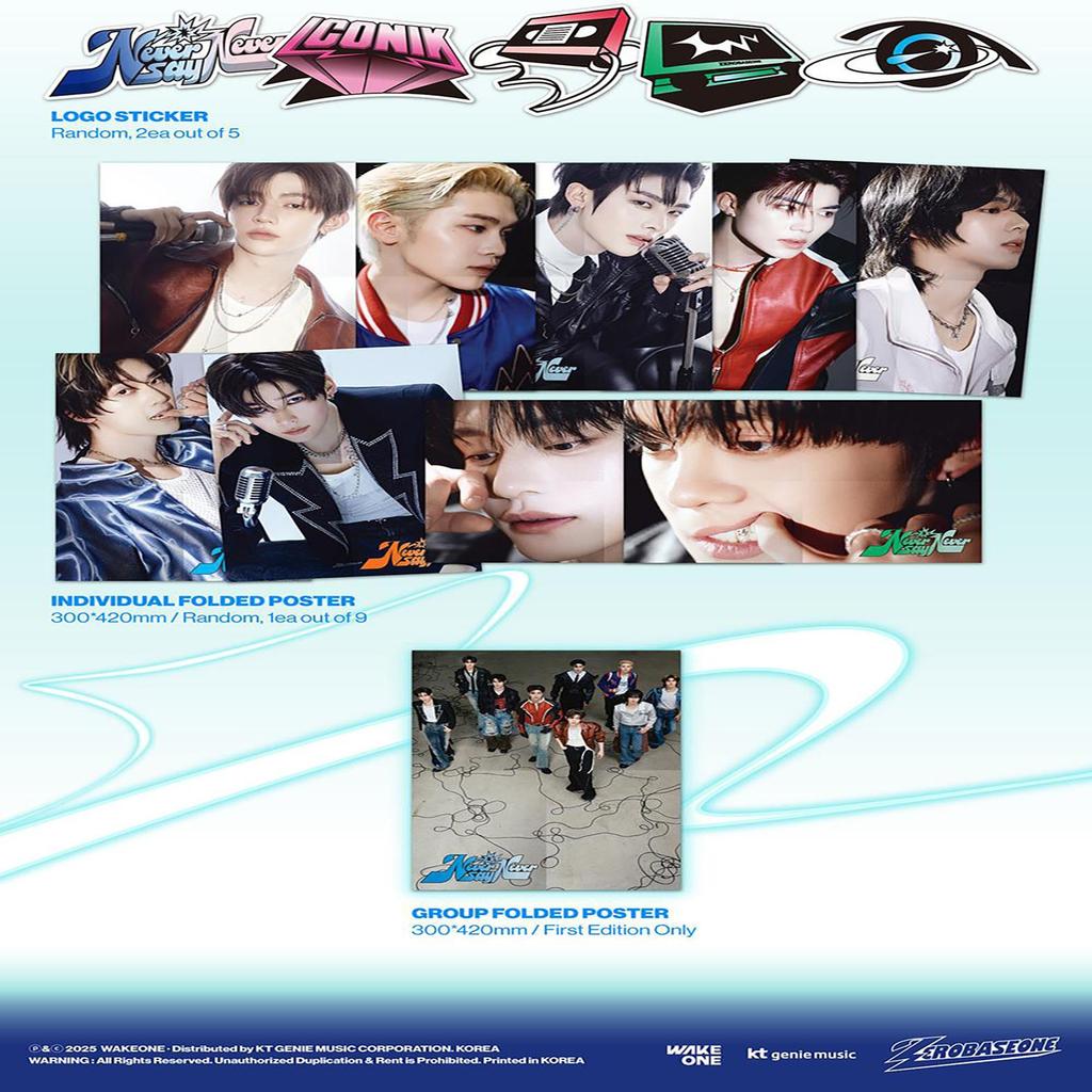 ZEROBASEONE - THE 1ST FULL ALBUM [NEVER SAY NEVER] (PHOTOBOOK Ver. / ICON & ORDINARY)