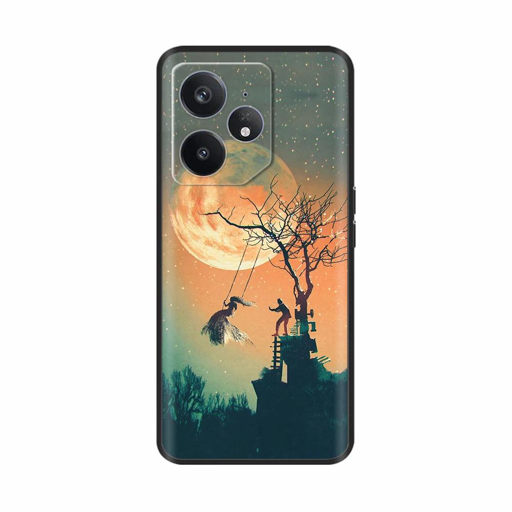 Für Realme Neo 7 Hülle Blume Vogel Weiches Silikon TPU Handyhülle Funda Für Realme Neo7 Abdeckung Realmi Neo 7 Hülle Handy Tasche Schalen