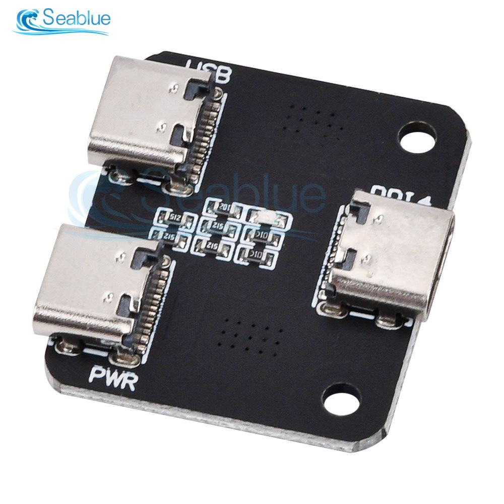 Type-c 3 Interfaces Power Splitter USB 1 to 2 Power Distribution Module For Raspberry Pi 4