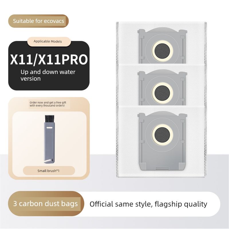 Suitable for Ecovacs X11 Sweeping Robot Accessories Pro Side Brush Roller Brush Filter Mop Dust Bag Cleaning Fluid Consumables