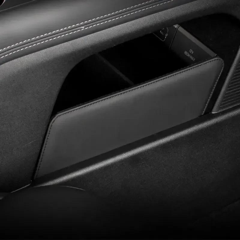 1 Pc PU Leather Car Lower Central Console Storage Box Organizer Holder Case for Xpeng Xiao Peng G6 Interior Accessory