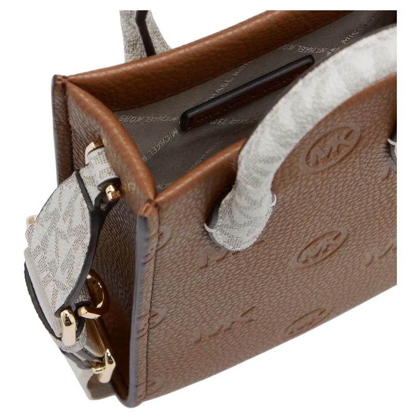 New MICHAEL KORS Mirella Artificial Leather Shoulder Bag, Crossbody Bag, Handbag Mini Women's Leather Brown 35R4G7ZC1L-299