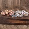Enamel hollow rose elastic bracelet with high-end feel, ladies' Valentine's Day rose bracelet