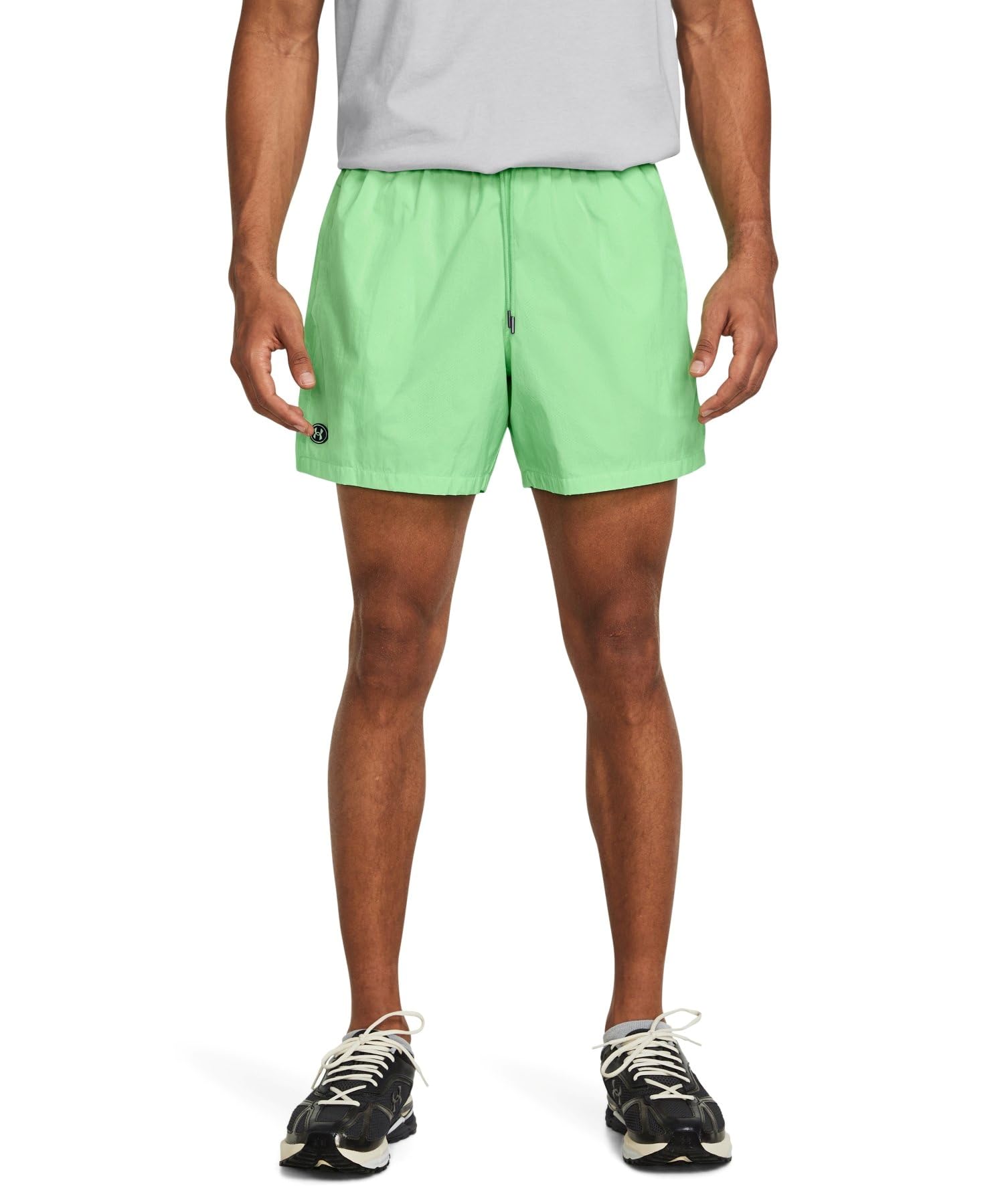 

UA Crinkle Wvn Volley Шорты Матричный Зеленый Черный L [Under Armour] /