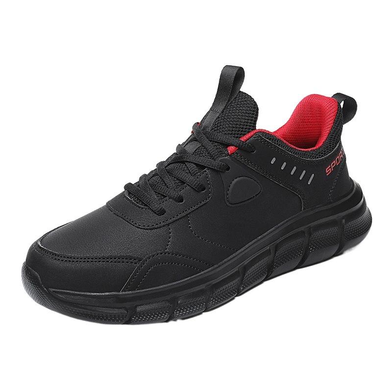 Shoes Men's Large Size Leather Surface Four Seasons Men's Sneakers MD Outsole Lightweight Casual Men's Shoes