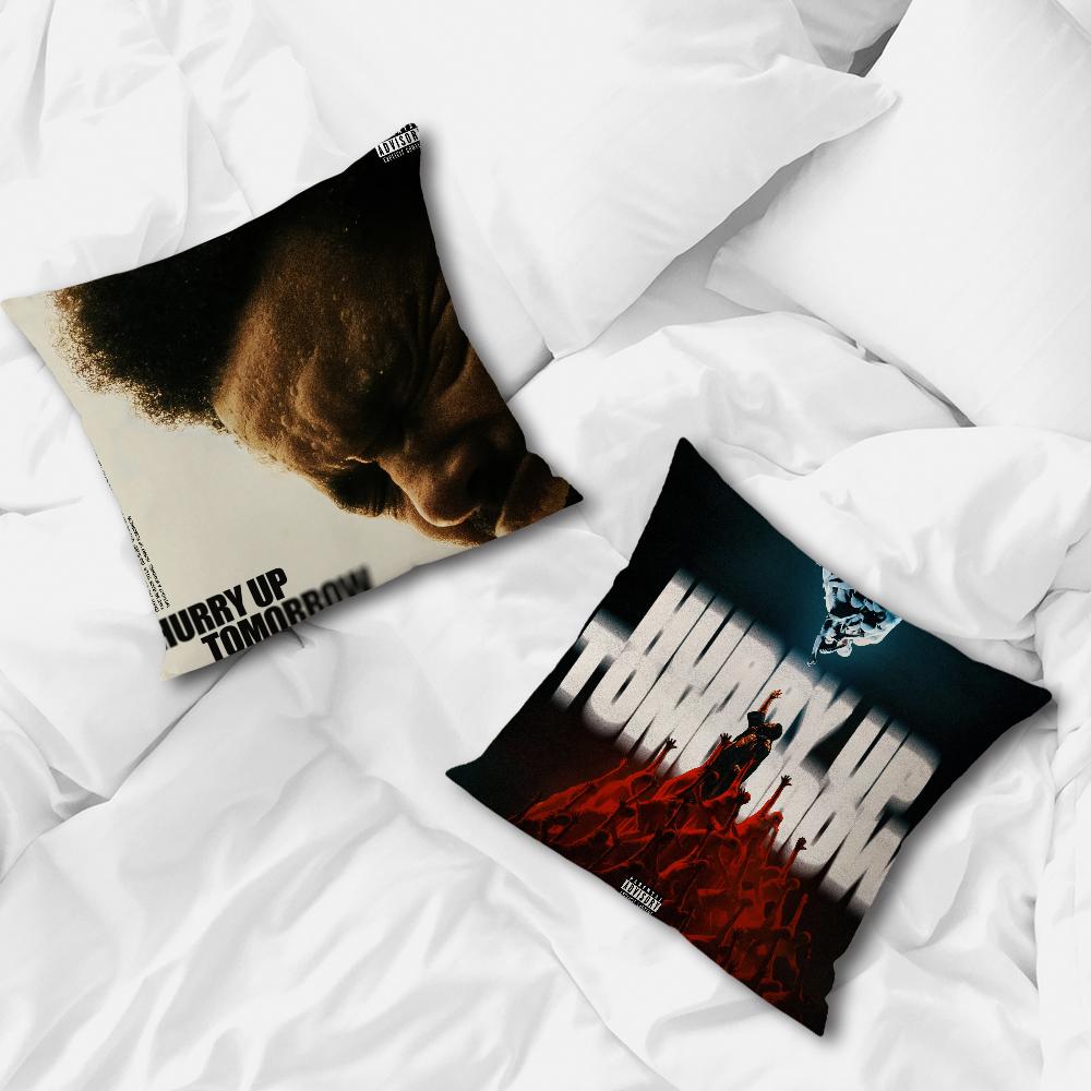 Singer The Weeknd hurry up tomorrow Pillow Case For Sofa Bedside Table Bedroom Backrest Living Cushion Printed Square Multiple