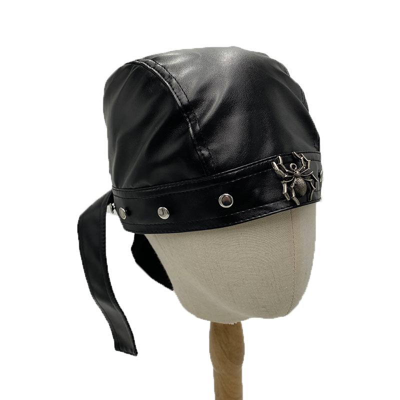 Rivetto Custodia in Pelle Cinturino per la Testa Cappellino Cappellino Harley Cappellino Ferroviario Cappellino Pirata Cappellino Baotou in PU