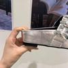 Women Slippers 2025 New Flat Mules Shoes Square Toe Crystal Sandals Summer Elegant Slippers Woman Casual Baotou Slides Women