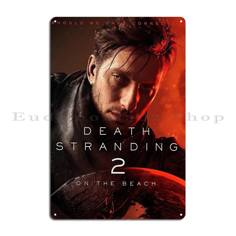 Death Stranding Poster Metal Sign Cinema Printed Decoration Cinema Classic Tin Sign Poster